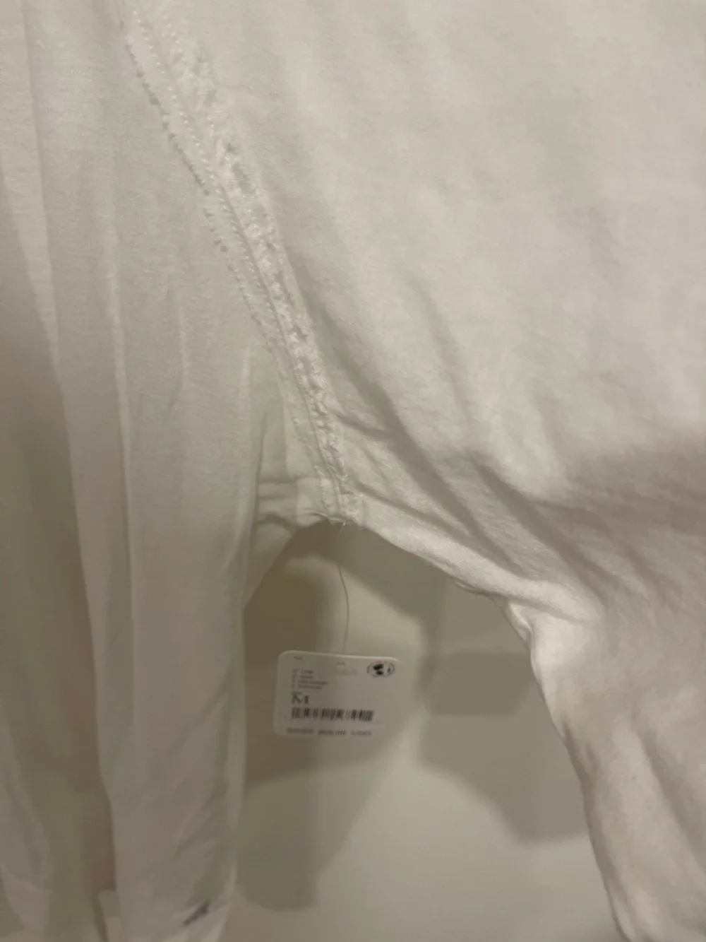 Classic White Long-Sleeve Women's Top - Picture 2 of 3